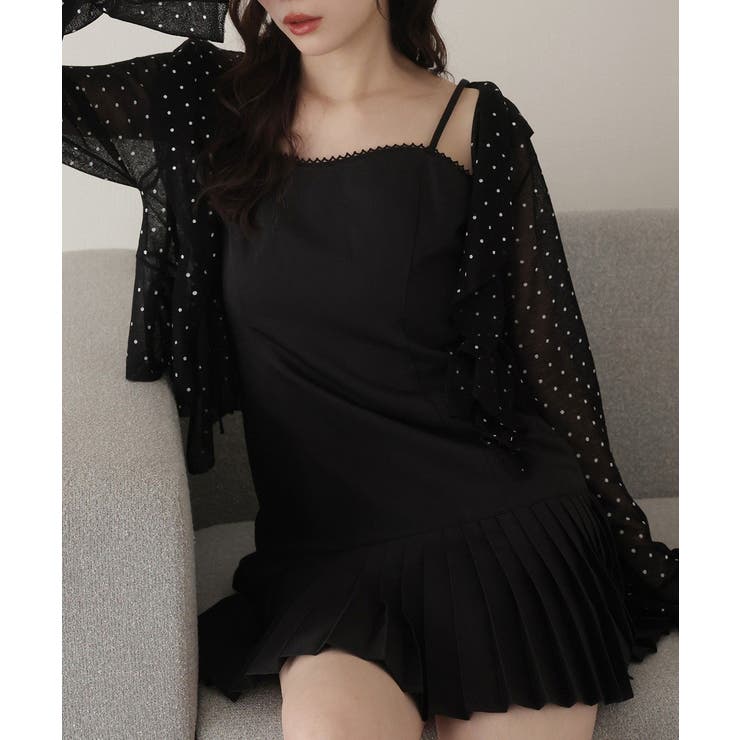 【one after another】肩リボン裾プリーツジャンスカ | NICE CLAUP / OLIVE des OLIVE　OUTLET | 詳細画像7 