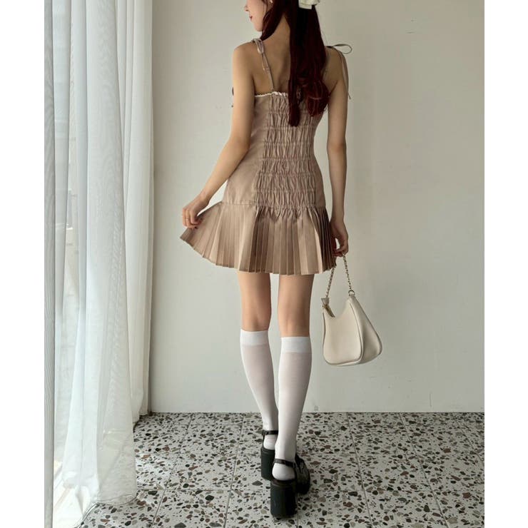 【one after another】肩リボン裾プリーツジャンスカ | NICE CLAUP / OLIVE des OLIVE　OUTLET | 詳細画像19 