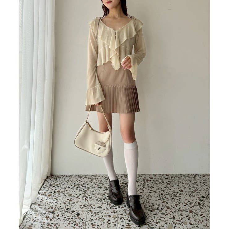 【one after another】肩リボン裾プリーツジャンスカ | NICE CLAUP / OLIVE des OLIVE　OUTLET | 詳細画像26 