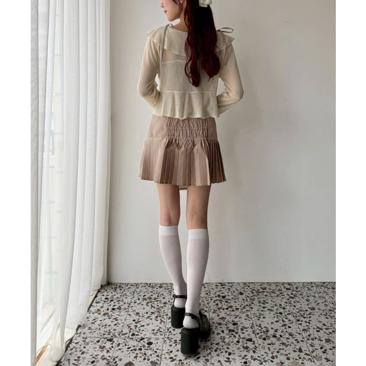 【one after another】肩リボン裾プリーツジャンスカ | NICE CLAUP / OLIVE des OLIVE　OUTLET | 詳細画像27 