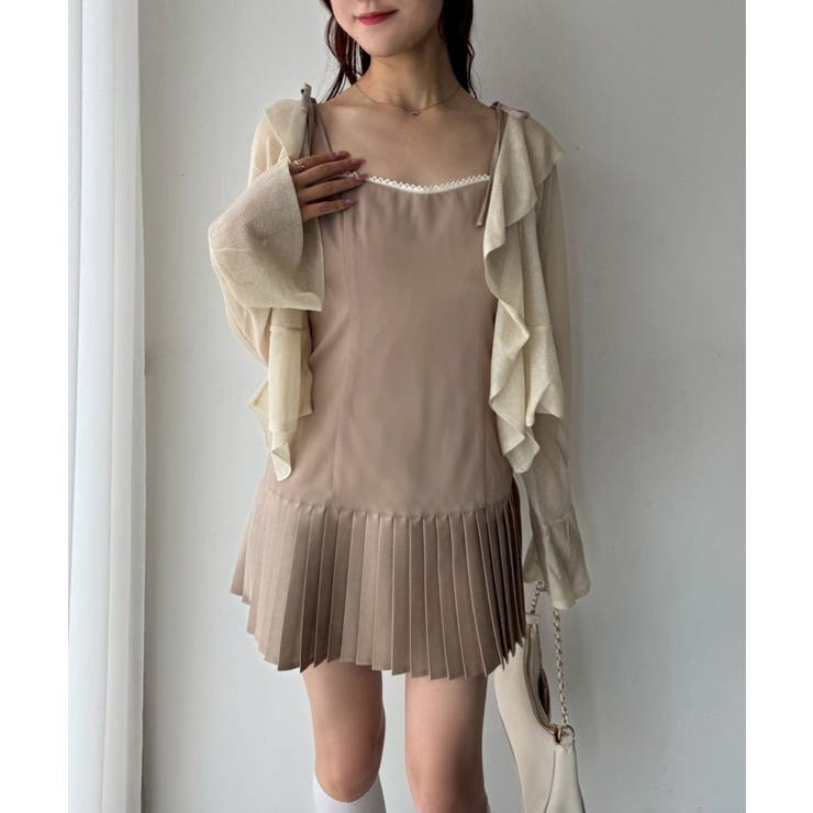 【one after another】肩リボン裾プリーツジャンスカ | NICE CLAUP / OLIVE des OLIVE　OUTLET | 詳細画像28 