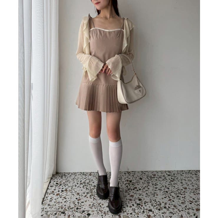 【one after another】肩リボン裾プリーツジャンスカ | NICE CLAUP / OLIVE des OLIVE　OUTLET | 詳細画像29 
