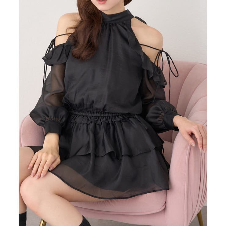 ブラック | 【one after another】アメスリチュニックワンピース | NICE CLAUP / OLIVE des OLIVE　OUTLET