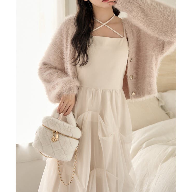 【one after another】バルーンチュールキャミワンピース | NICE CLAUP / OLIVE des OLIVE　OUTLET | 詳細画像6 