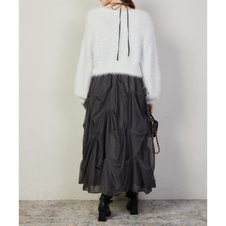 【one after another】バルーンチュールキャミワンピース | NICE CLAUP / OLIVE des OLIVE　OUTLET | 詳細画像13 