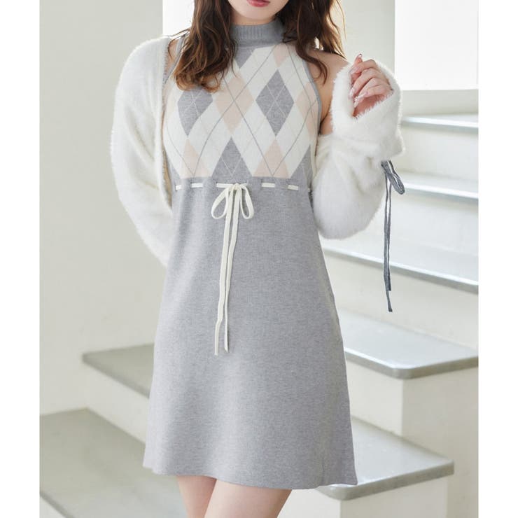 【one after another】アーガイルワンピセット | NICE CLAUP / OLIVE des OLIVE　OUTLET | 詳細画像10 