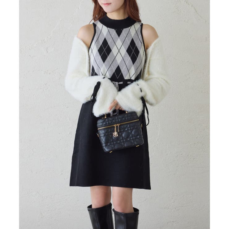 【one after another】アーガイルワンピセット | NICE CLAUP / OLIVE des OLIVE　OUTLET | 詳細画像3 