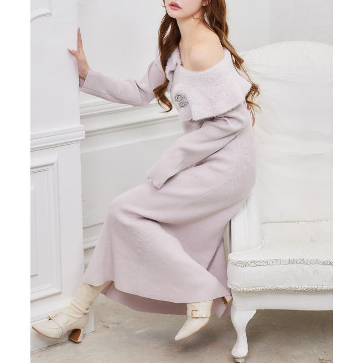 【one after another】ブローチ付きニットワンピ | NICE CLAUP / OLIVE des OLIVE　OUTLET | 詳細画像29 