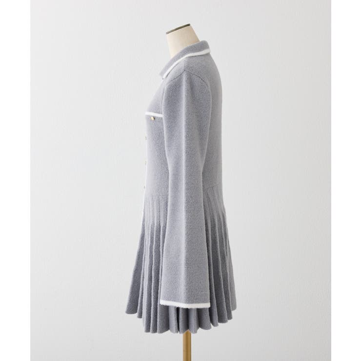 【one after another】襟付き配色ニットミニワンピース | NICE CLAUP / OLIVE des OLIVE　OUTLET | 詳細画像17 