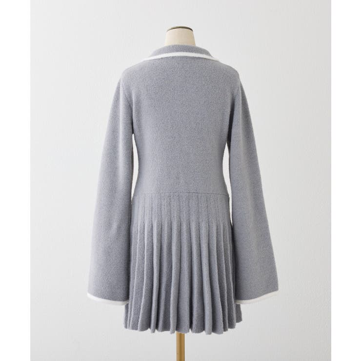 【one after another】襟付き配色ニットミニワンピース | NICE CLAUP / OLIVE des OLIVE　OUTLET | 詳細画像18 