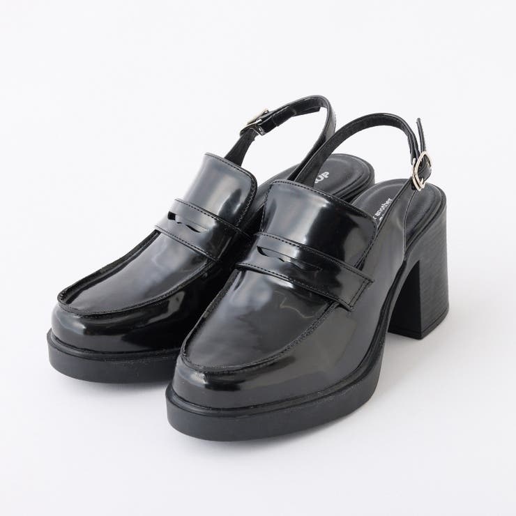 ブラック | バックベルトローファー | NICE CLAUP / OLIVE des OLIVE　OUTLET