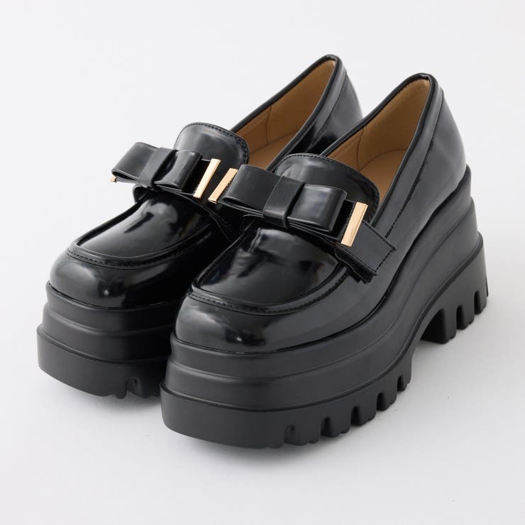 マイナス3キロ見え厚底ローファー[品番：NCLW0016933]｜NICE CLAUP