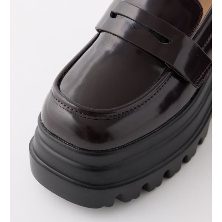 マイナス3キロ見え厚底ローファー[品番：NCLW0016933]｜NICE CLAUP