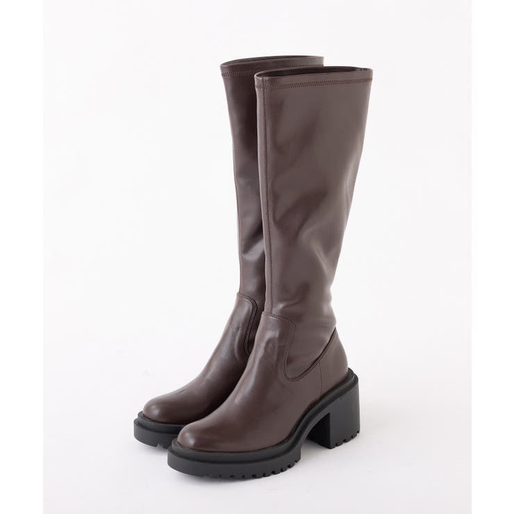 【one after another】タンクソールロングブーツ | NICE CLAUP / OLIVE des OLIVE　OUTLET | 詳細画像2 
