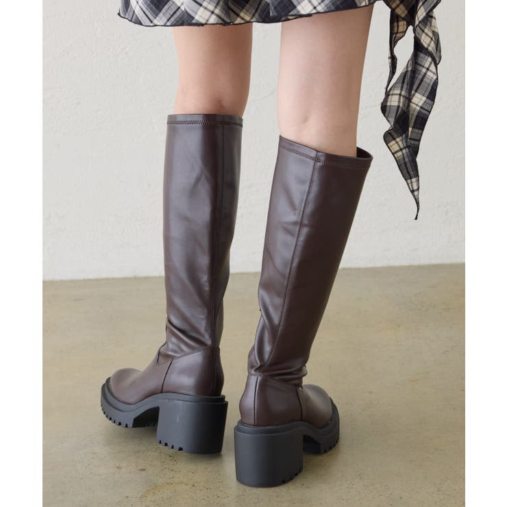 【one after another】タンクソールロングブーツ | NICE CLAUP / OLIVE des OLIVE　OUTLET | 詳細画像6 
