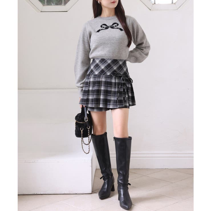 【リボン取り外し可能】ポインテッドストレッチブーツ | NICE CLAUP / OLIVE des OLIVE　OUTLET | 詳細画像16 