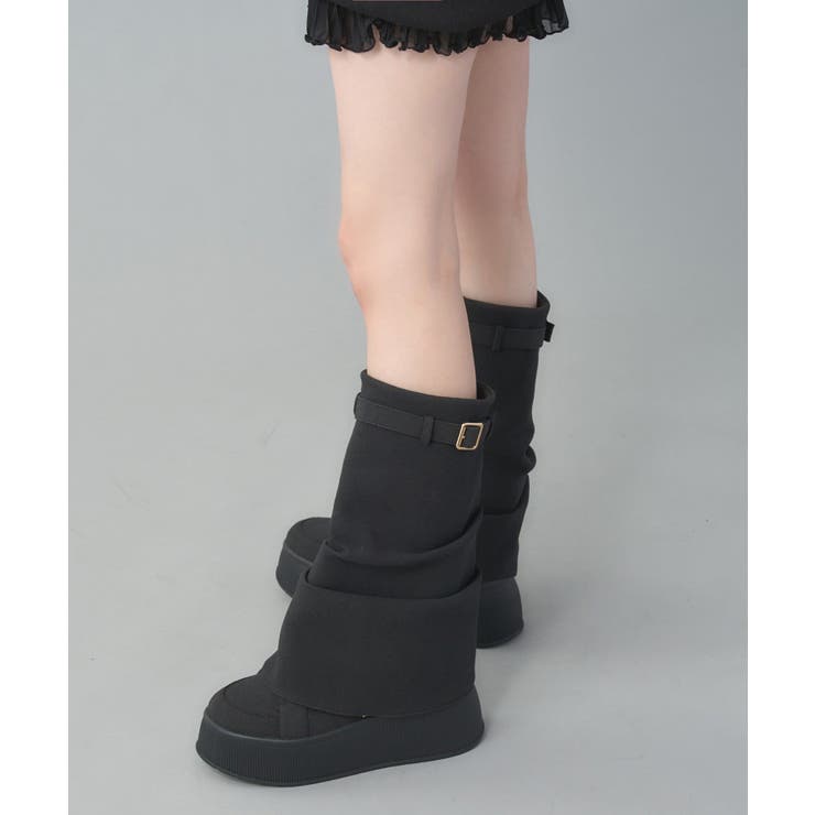 ブラック | 【one after another】カバー付きカスタムスニーカー | NICE CLAUP / OLIVE des OLIVE　OUTLET