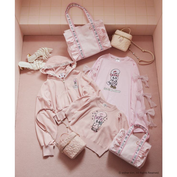 one after another】【Esther[品番：NCLW0016912]｜NICE CLAUP / OLIVE