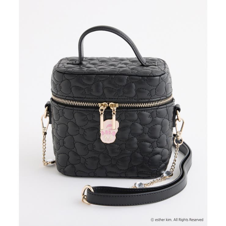 リボンキルティングバニティバッグ[品番：NCLW0016913]｜NICE CLAUP