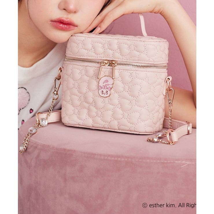 リボンキルティングバニティバッグ[品番：NCLW0016913]｜NICE CLAUP