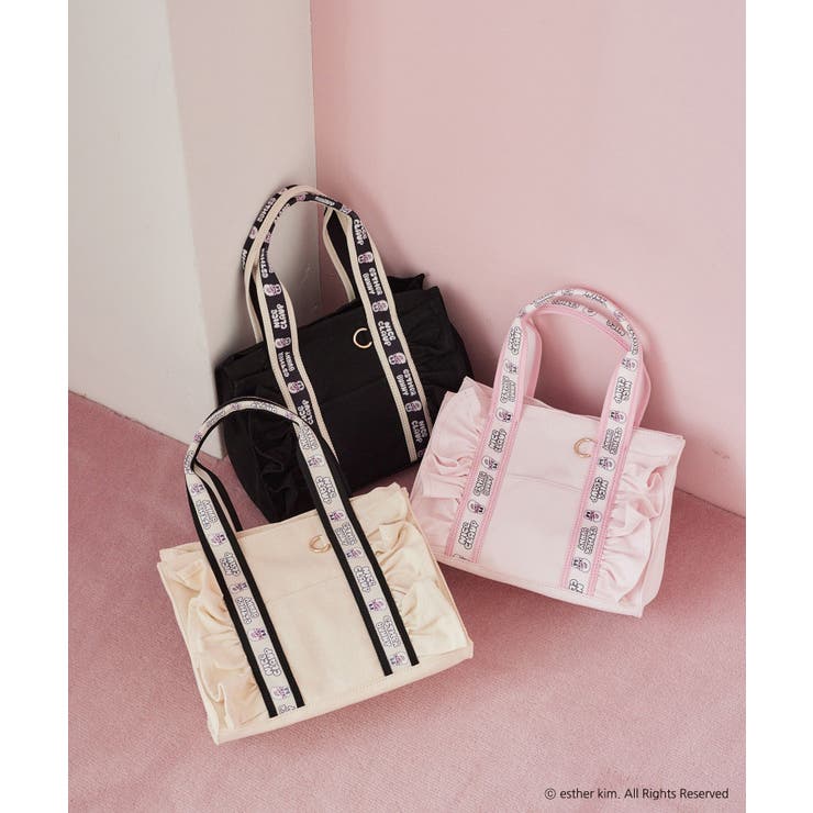 ロゴハンドルフリルミニトート[品番：NCLW0016914]｜NICE CLAUP