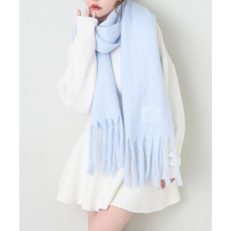 サックス | 【one after another】ブークレーマフラー | NICE CLAUP / OLIVE des OLIVE　OUTLET