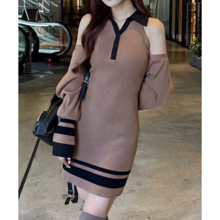 ブラウン | 【one after another】ニットワンピセット | NICE CLAUP / OLIVE des OLIVE　OUTLET