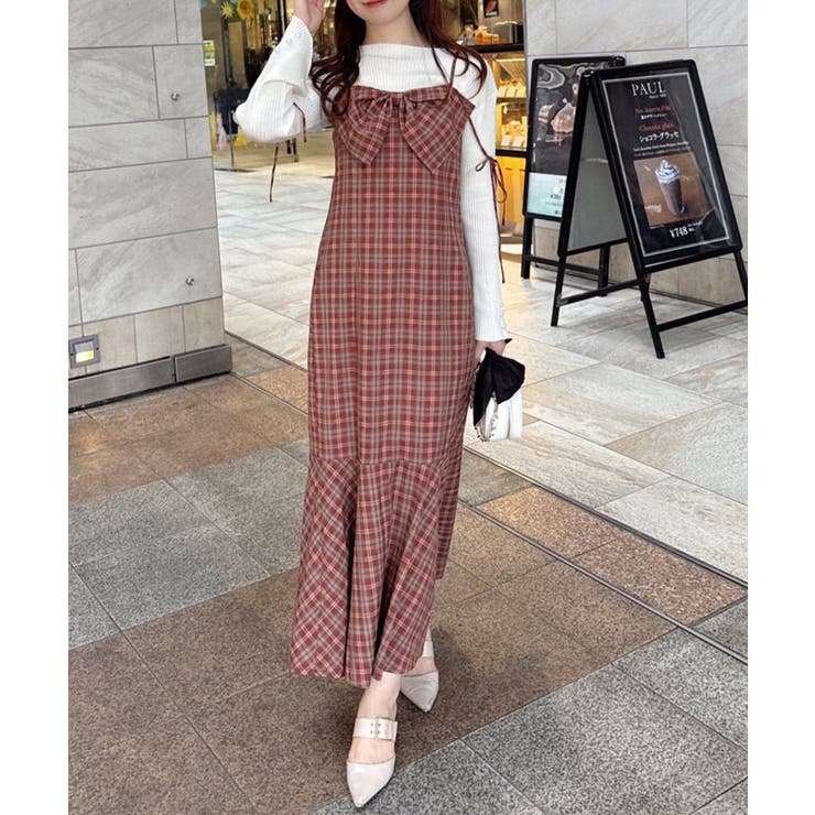 インナーセットリボンキャミワンピ | NICE CLAUP / OLIVE des OLIVE　OUTLET | 詳細画像5 