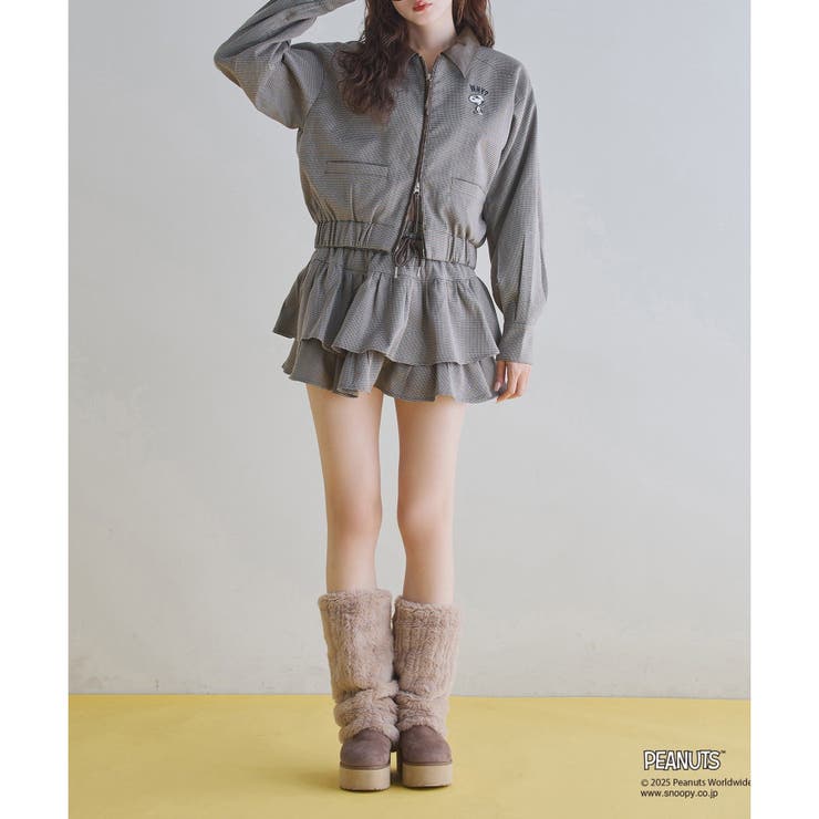 スヌーピー刺繍入りバーンジャケット | NICE CLAUP / OLIVE des OLIVE　OUTLET | 詳細画像7 