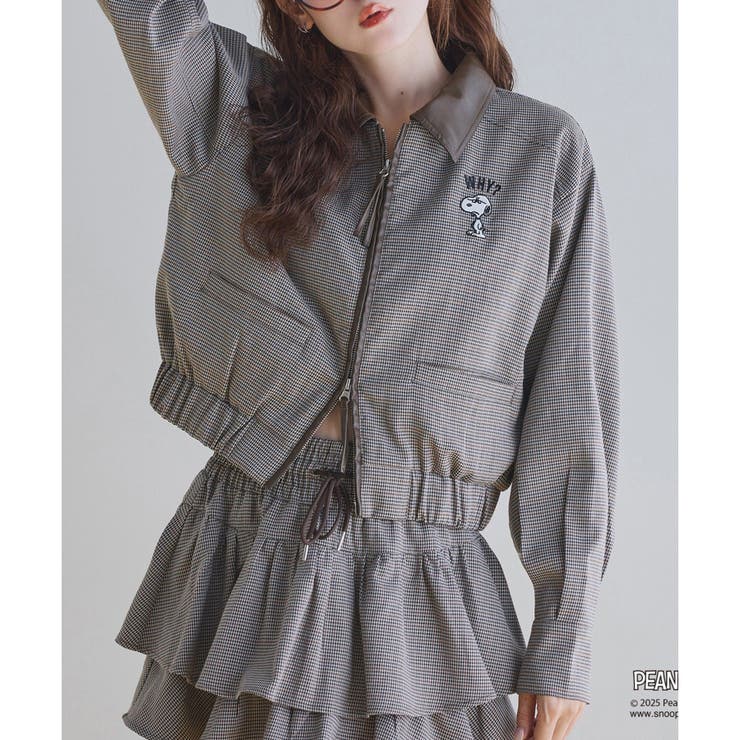 柄1 | スヌーピー刺繍入りバーンジャケット | NICE CLAUP / OLIVE des OLIVE　OUTLET