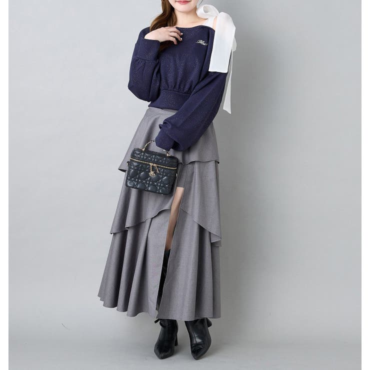 【one after another】スリットティアードロングスカート | NICE CLAUP / OLIVE des OLIVE　OUTLET | 詳細画像10 