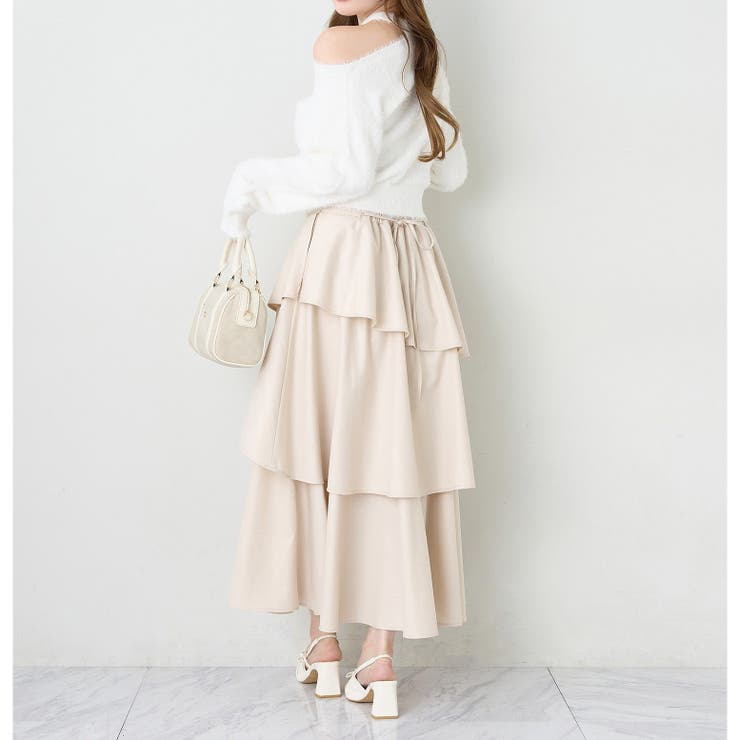 【one after another】スリットティアードロングスカート | NICE CLAUP / OLIVE des OLIVE　OUTLET | 詳細画像5 