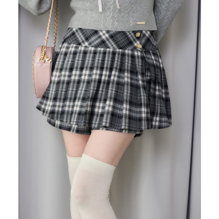 柄2 | 【one after another】金ボタンプリーツスカート | NICE CLAUP / OLIVE des OLIVE　OUTLET
