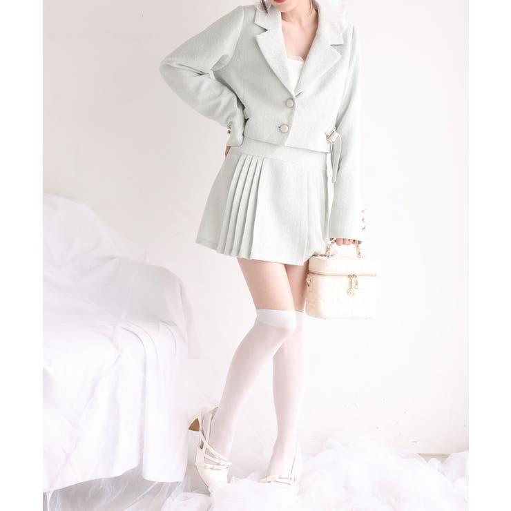 【one after another】【SMサイズ展開あり】ツイードプリーツミニ… | NICE CLAUP / OLIVE des OLIVE　OUTLET | 詳細画像14 