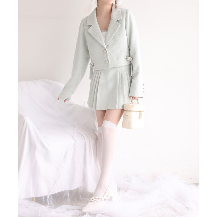 【one after another】【SMサイズ展開あり】ツイードプリーツミニ… | NICE CLAUP / OLIVE des OLIVE　OUTLET | 詳細画像13 