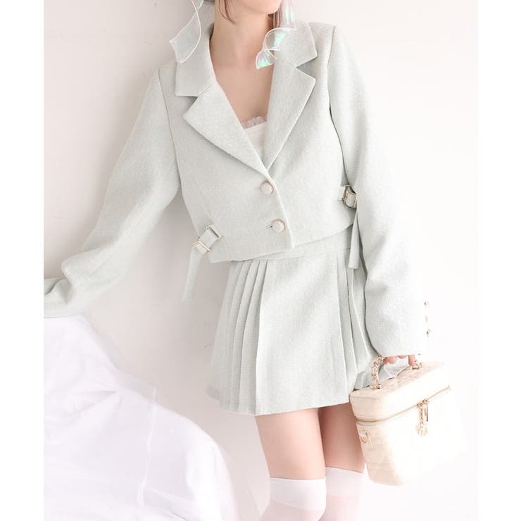 【one after another】【SMサイズ展開あり】ツイードプリーツミニ… | NICE CLAUP / OLIVE des OLIVE　OUTLET | 詳細画像12 