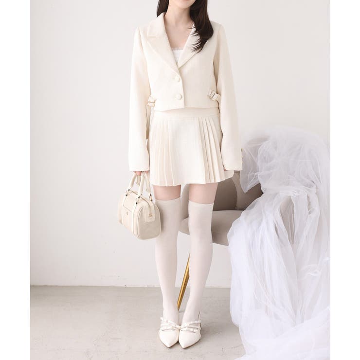 【one after another】【SMサイズ展開あり】ツイードプリーツミニ… | NICE CLAUP / OLIVE des OLIVE　OUTLET | 詳細画像6 