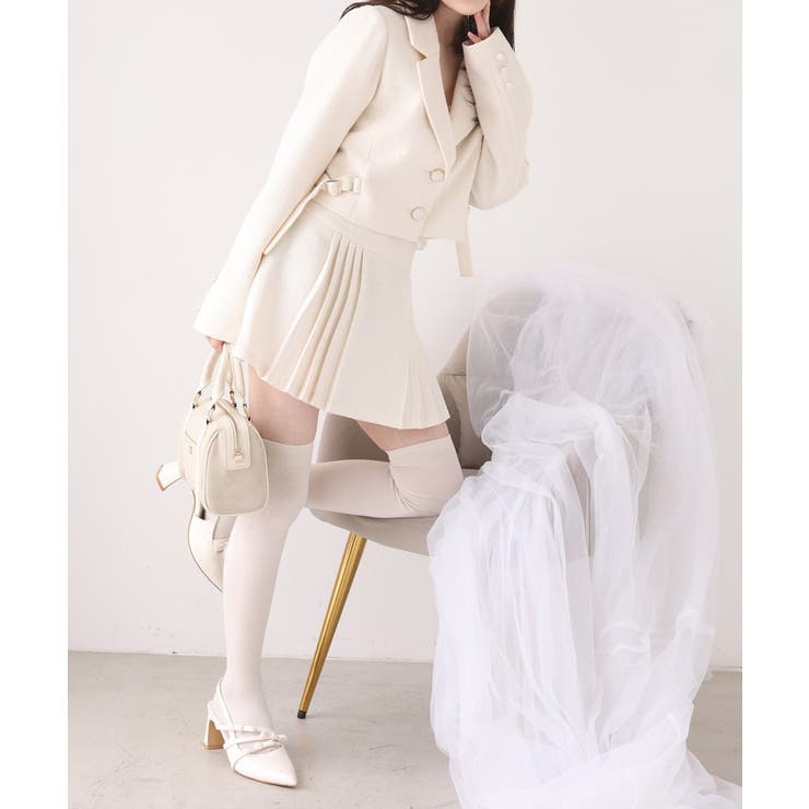 【one after another】【SMサイズ展開あり】ツイードプリーツミニ… | NICE CLAUP / OLIVE des OLIVE　OUTLET | 詳細画像7 