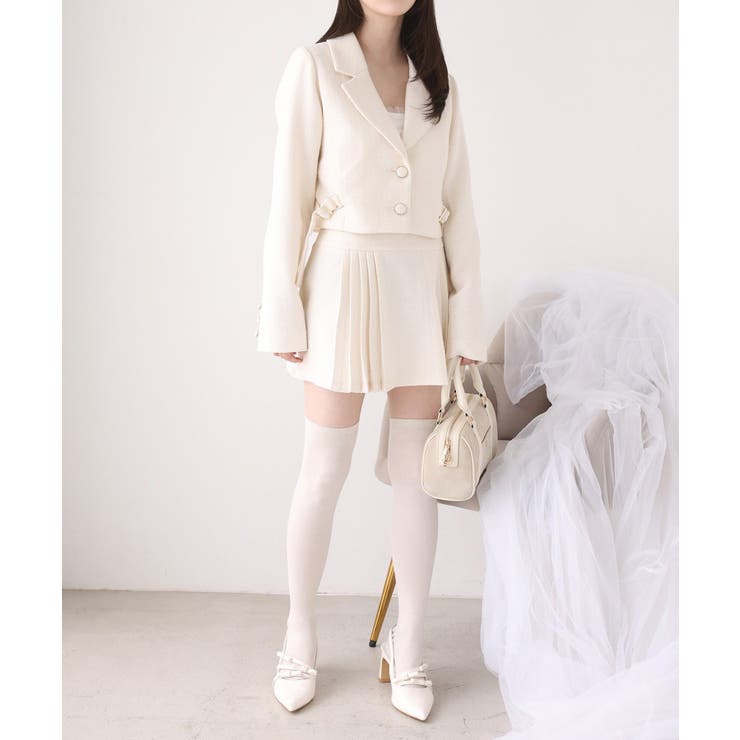 【one after another】【SMサイズ展開あり】ツイードプリーツミニ… | NICE CLAUP / OLIVE des OLIVE　OUTLET | 詳細画像5 