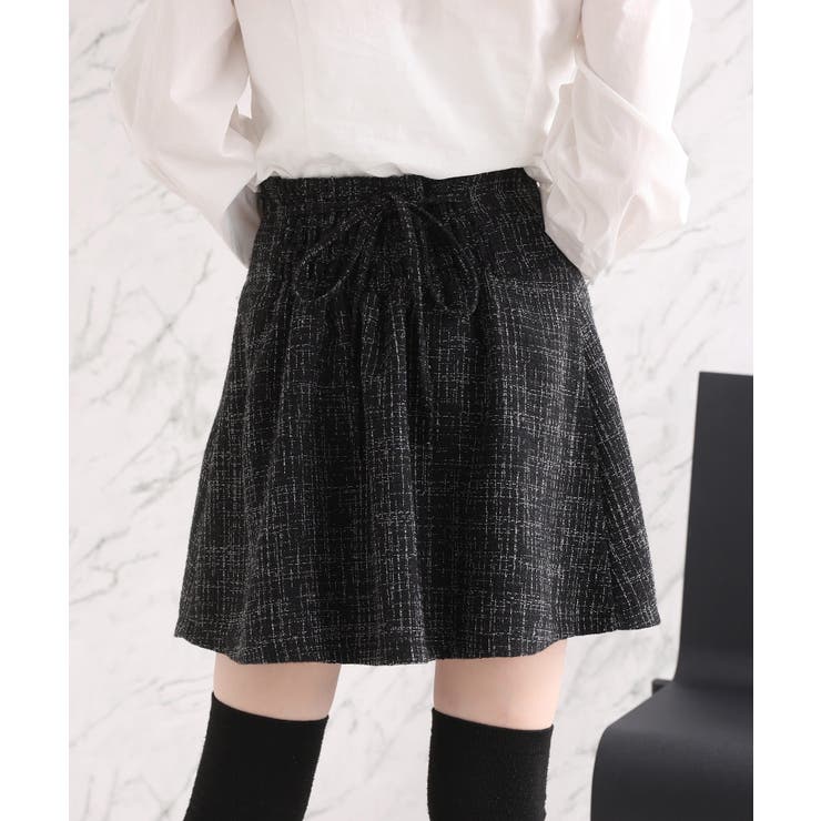 【one after another】【SMサイズ展開あり】ツイードプリーツミニ… | NICE CLAUP / OLIVE des OLIVE　OUTLET | 詳細画像20 