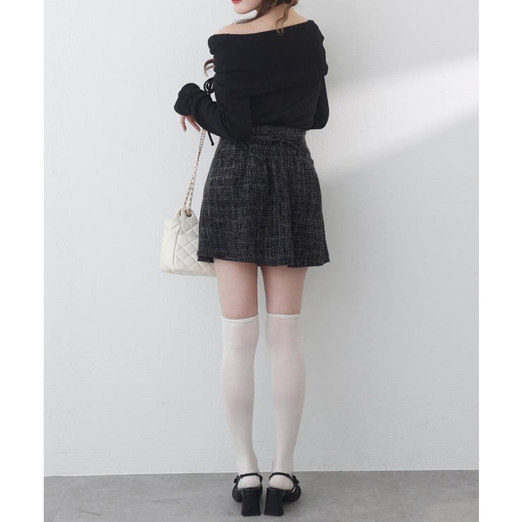 【one after another】【SMサイズ展開あり】ツイードプリーツミニ… | NICE CLAUP / OLIVE des OLIVE　OUTLET | 詳細画像19 