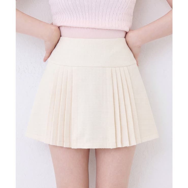 【one after another】【SMサイズ展開あり】ツイードプリーツミニ… | NICE CLAUP / OLIVE des OLIVE　OUTLET | 詳細画像32 