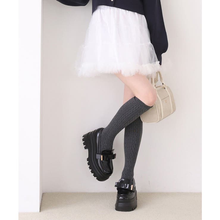 【one after another】チュールティアードミ二スカート | NICE CLAUP / OLIVE des OLIVE　OUTLET | 詳細画像2 