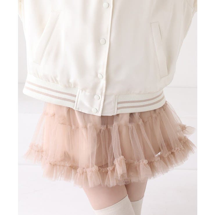 【one after another】チュールティアードミ二スカート | NICE CLAUP / OLIVE des OLIVE　OUTLET | 詳細画像16 