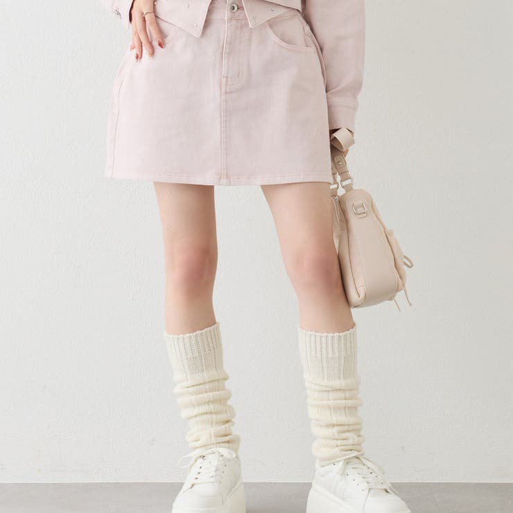 【one after another】ウエスト折り返しデニムミニスカート | NICE CLAUP / OLIVE des OLIVE　OUTLET | 詳細画像2 