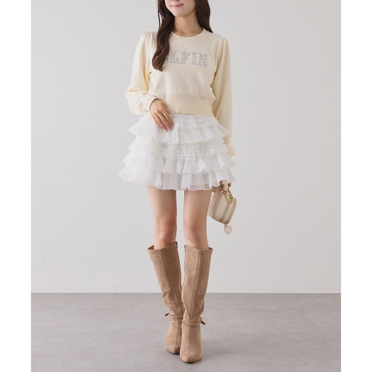 【one after another】フリルミニスカート | NICE CLAUP / OLIVE des OLIVE　OUTLET | 詳細画像9 