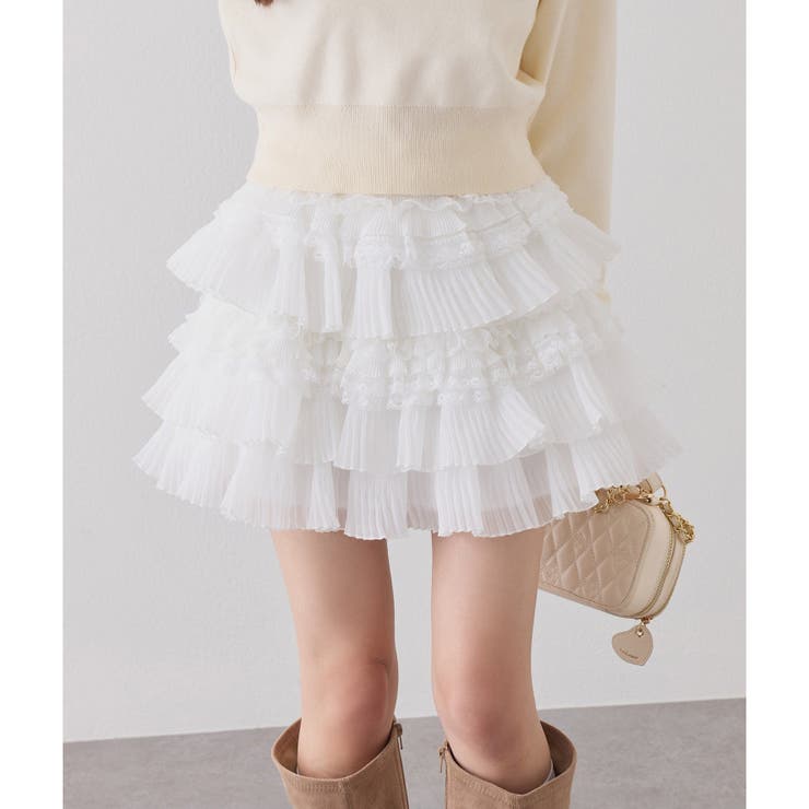 【one after another】フリルミニスカート | NICE CLAUP / OLIVE des OLIVE　OUTLET | 詳細画像8 