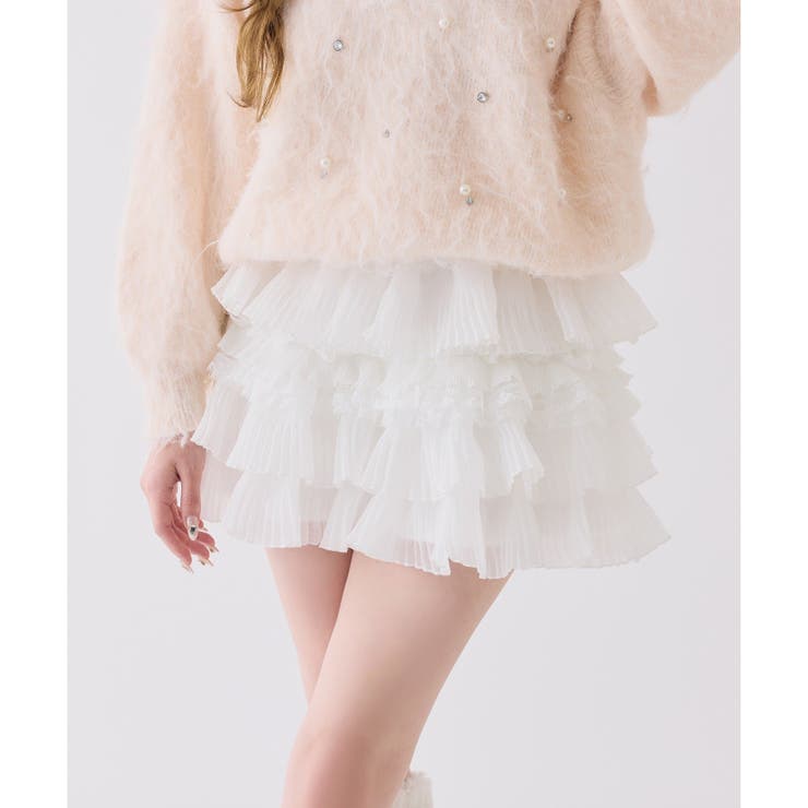 【one after another】フリルミニスカート | NICE CLAUP / OLIVE des OLIVE　OUTLET | 詳細画像7 