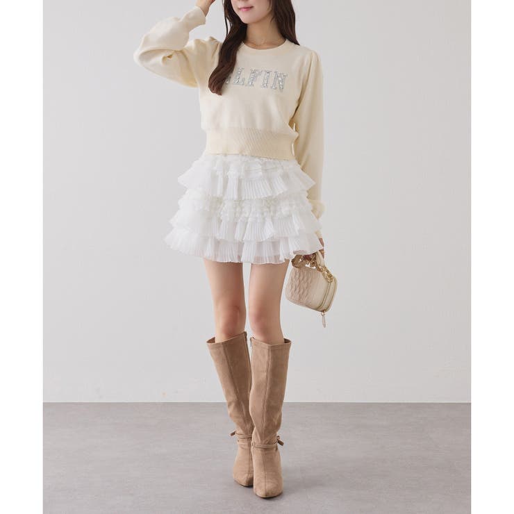 【one after another】フリルミニスカート | NICE CLAUP / OLIVE des OLIVE　OUTLET | 詳細画像5 