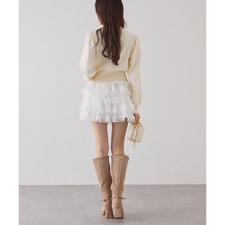 【one after another】フリルミニスカート | NICE CLAUP / OLIVE des OLIVE　OUTLET | 詳細画像6 